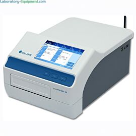 SmartReader 96 with a 7" touchscreen interface displays plate layout, measurement results and graphical layouts: easy-to-use and ideal for COVID-19 research  |  2824-16-220 displayed