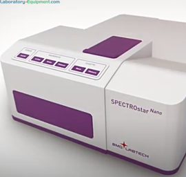 UV/Vis spectrometer-based SPECTROstar Nano Plate Reader for microplates and cuvettes measures full spectrum absorbance (220-1000 nm) in less than 1 second/well	  |  8000-86 displayed