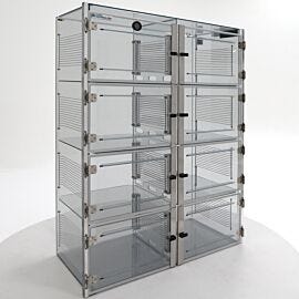 ValuLine® static-safe desiccator cabinet, static-dissipative PVC, 8 chambers with adjustable shelving  |  3949-39C displayed