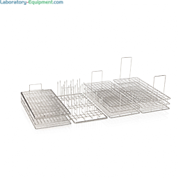 Labconco SteamScrubber Microbiology Kit #4577300 includes: 15-18 mm and 10-12 mm Culture Tube Inserts, retainer top, and two 48-pin inserts  |  6921-90 displayed