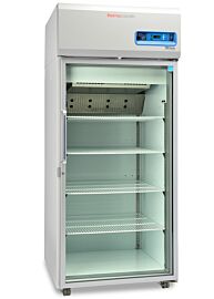 Single-glass door 827L TSX High-Performance Refrigerator by Thermo Fisher Scientific includes 4 shelves and casters; GMP Clean Room Class A/ISO 6 compatible  |  1621-09 displayed