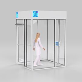 ValuLine® hardwall modular cleanrooms make contamination control accessible and affordable, adapting to virtually any facility layout | 6600-21A-VL-0606 displayed