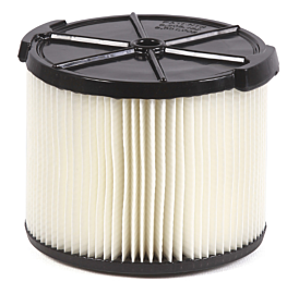 Replacement dry filter for the 3-gallon size WD3050 wet/dry vacuum in Terra's ruggedized shoe cleaner.  |  7575-22 displayed