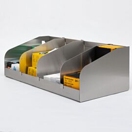 Wall-Mounted; Open BioSafe® Modular Storage Unit; 24" W x 8" D x 5.9" H; BioSafe® Stainless Steel | 6709-58 displayed