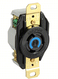 These single-outlet receptacles support one electrical plug and are used to designate circuits for appliances or equipment  |  6703-90 displayed
