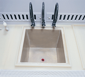 Offers excellent chemical resistance and easy cleaning  |  7018-22 displayed