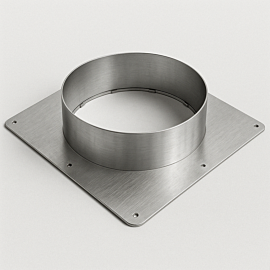 Duct Flange Adapter for WhisperFlow® Portable HEPA Filtration System  |  6601-67-SS displayed
