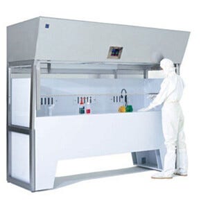 Vertical Laminar Flow Hoods for Wet Processing Benches
