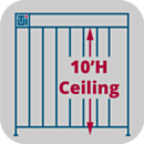 ValuLine® Cleanroom Height Adjustment, 10'H, Softwall