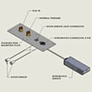 Adapter Kit Panel; Dual Purge/NitroWatch Connections, for Series 300 Desiccators