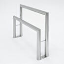 BioSafe® Lean Rail; Dual Support Rail System, 304 Stainless Steel, 48