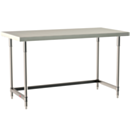 Metro TableWorx Stationary Work Table 316 Stainless Steel 3-Sided Frame 36
