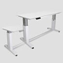 Work Station, Cleanroom, ErgoHeight®; Polypropylene, Solid Top, 48