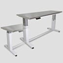 Work Station, ErgoHeight®; 304 Stainless Steel, Solid Top, 48