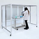 Hood; Hardwall Portable CleanBooth; Horizontal Airflow; 4 FFUs, ISO 7, Acrylic, 100.50