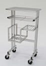 Cleanroom Computer Cart; 316L Stainless Steel Round Tube, 32
