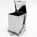 Waste Receptacle; Step-On, 304 SS, 12