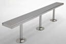 BioSafe® Gowning Bench; 304 Stainless Steel, Solid Top, 48