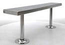 BioSafe® Gowning Bench; 304 Stainless Steel, SolidTop™, 36