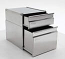 Drawers; 304 SS, Left Mounted for TUI Work Stations and Hoods
