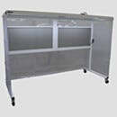 Hood; Portable CleanBooth, Horizontal Airflow, 1 FFU, ISO 7, Vinyl, 53.3