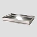Tray; Non-Perforated, 304 Stainless Steel, 15