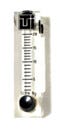 Flowmeter; Dry Gas, 2-20 SCFH, 2'' Scale, Brass Valve, w/TUI logo, for 4- to 10-Chamber Desiccators