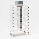 Laminar Flow Cabinet; HEPA-Filtered, Acrylic, 8 Compartments, 36.75