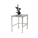 Work Station, BioSafe® SolidTop™ EP 304 or 316 Stainless Steel, Heavy-Duty, Round Tube, 24