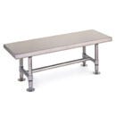 InterMetro Gowning Bench 304 Stainless Steel, Solid Top, 72