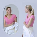 Mirror; BioSafe®, Oval, 18