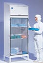 Garment Cabinet with 120 V Filter/Blower; 304 SS, SDPVC Windows, 40