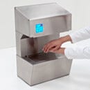 Hand Dryer; PureDry™, ULPA-Filtered, Recirculating, 304 Stainless Steel, 15