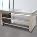 BioSafe® Gowning Bench; 304 Stainless Steel, Solid Top, 36