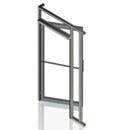 Door Assembly, ValuLine® Cleanroom; Manual Single Inward Left Swing, Clear Acrylic, 36