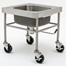 Mobile Soak Sink; Heavy Duty with Marine Edge, 304 or 316 SS