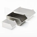 Mobile Storage Rack Bin; Medium, 304 or 316L SS, 5.875