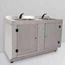 Hand Washer; BioSafe®, 304 or 316L SS, 2 Sinks, 48