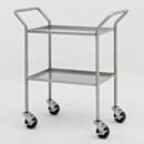 BioSafe® UltraClean® Cleanroom Cart, Round Tube, 2 48