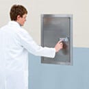 Locking Storage Cabinet; Wall-Mount, 316L Stainless Steel, 17.5
