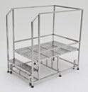 Mobile Work Platform; Diamond Plated, Non-Continuous Welded, 5 Steps, 304 or 316 SS, 36