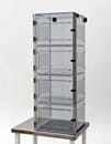 Desiccator; ValuLine® ES™, Static Dissipative PVC, 4 Chambers, 19.125
