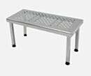 BioSafe® Gowning Bench; 304 Stainless Steel, Perforated Top, 72