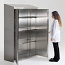 ValuLine® Cleanroom Storage Cabinet; 304 SS, Double Doors, 48