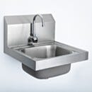 ValuLine® Wall-Mount Sink; USP 797, 304 Stainless Steel, Touchless, 16