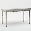 Work Station, Vibration-Free; 304 Stainless Steel, Solid Top, 48