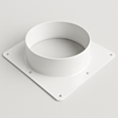 Duct Flange Adapter; for WhisperFlow® Portable HEPA Filtration System, Powder Coated Steel