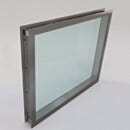 Window, Double-Pane, Flush-Mount 304 SS Frame, Fire-Rated Glass; 47''W x 36''H, for BioSafe® FRP/CPVC Cleanroom
