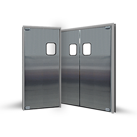 Pre-Hung Manual Swing doors, Eliason®, EHH-3, 304 Stainless Steel