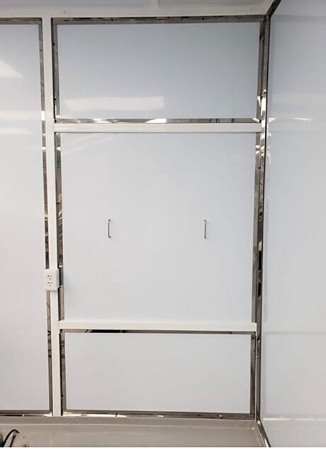 Removable Service Panel for Hardwall Modular Cleanroom